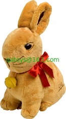 16inch Lovely Purple Easter The Bunnies Rabbit Push Toys For Festival Celebrate