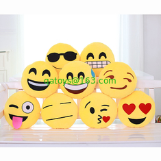 22 styles Emoji Emoticon Yellow and Round Stuffed Cushions And Pillows For Home Decoration