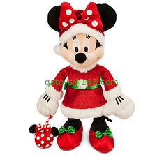 Cute Custom Plush Toys Disney Store Christmas Minnie Mouse Plush Toys For Party CE Approved