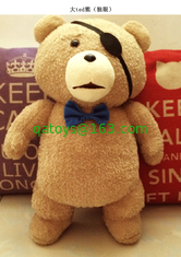 Lovely Ted Bear Baby Plush Toys Red Brown Polyester Accept OEM ODM