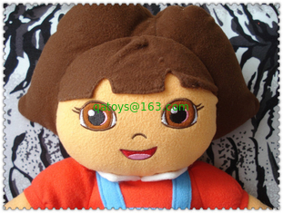 Fashion Dora Explorer Cartoon Plush Toys Red Blue Brown 45cm Custom