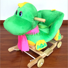 Lovely Pink Green Animal Baby Rocking Chair Toy Elephent Eco - Friendly 60*33*55cm SGS ITS