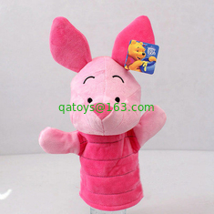 Winnie Pooh Tigger Stitch Eyore Plush Finger Puppets Yellow Pink Blue