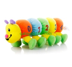 Number Caterpillar Plush Cute Baby Toys Colorful Stuffed Kids Playing Learning