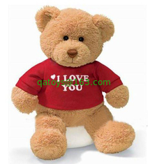 Personalized Plush Toys Three Brown Family Teddy Bear With T shirt