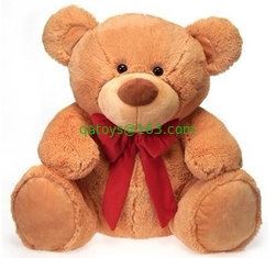 12 Inch White Teddy Bear Holiday Stuffed Toys Embroidery Printing