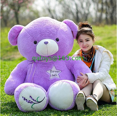 Large Jumbo Lavender Purple Teddy Bear 30cm 45cm 60cm 100cm 120cm