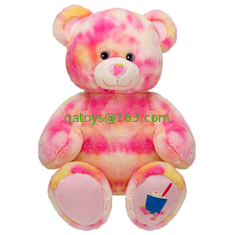 Fashion And Pink Teddy Bear Stuffed Animal Toys Fashion Soft material