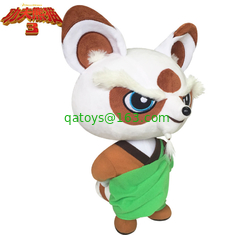 8 inch 3 Master Shifu Stuffed Cartoon Plush Toys Green and White