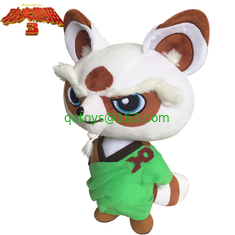 8 inch 3 Master Shifu Stuffed Cartoon Plush Toys Green and White