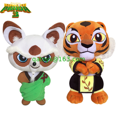 Cute Kungfu Panda 3 Tigress Cartoon Stuffed Plush Toys For Promotion Gifts