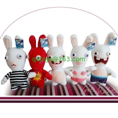 Lovely Rayman Raving Rabbids Cartoon Plush Toys White Cute Custom