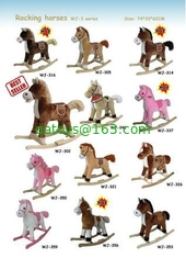 Plush Rocking Horse Collection Cute Baby Toys For Children Ride on Playing