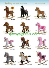Plush Rocking Horse Collection Cute Baby Toys For Children Ride on Playing