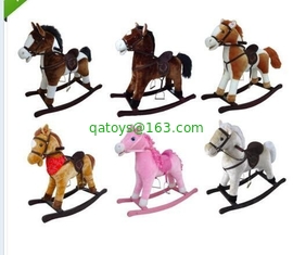 Plush Rocking Horse Collection Cute Baby Toys For Children Ride on Playing