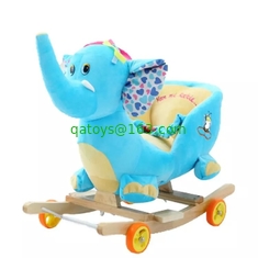 Lovely Animal Plush Baby Rocking Chair Collection For Baby Ride on Playing