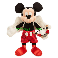 Red Valentine Days Mickey mouse Disney Plush Toys 9 inch Custom