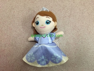 4 inch Lovely Frozen Plush Keychain Stuffed Toys Red Blue Yellow