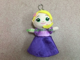 4 inch Lovely Frozen Plush Keychain Stuffed Toys Red Blue Yellow