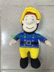 Cute Large Fireman Sam Cartoon Plush Stuffed Soft Toys , Three size 40cm /60cm /90cm
