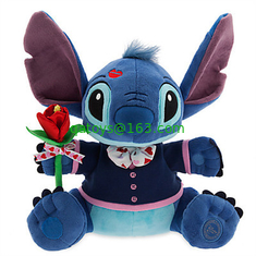 Green and Pink Valentine Day Stitch and Angel Plush toys Super Soft Material