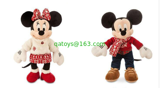 Fashion Disney Plush Toys Christmas Mickey and Minnie Mouse 40cm
