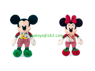 Fashion Cute Disney Plush Toys Christmas Mickey And Minnie Mouse 40cm Height