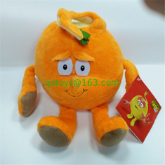 Eco friendly Vegetable Fruit Assorted Stuffed Baby Plush Toys Red / Green / Yellow