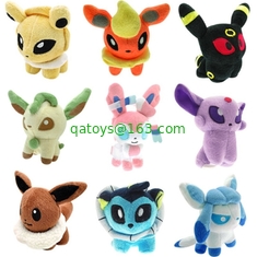 New Cartoon Characters Pokemon Stuffed Plush Toys 8inch For Crane Vending Toy Machine