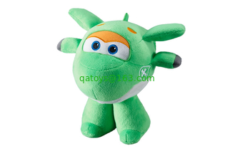 8 Style Cartoon Plush Toys 20cm Super Wings Airplane , Red / Green / Yellow Color