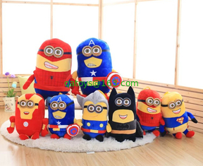 20cm Cartoon Plush Toys Minions With 3D Eye For Crane Vending Toy Machine