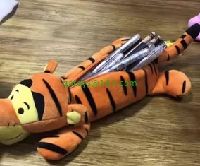 Disney Animal Head Plush Toys Pencial Bag for School 28cm