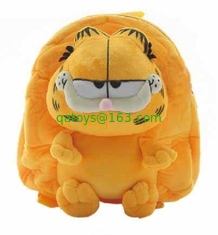 Eco - Friendly Yellow Garfield Kids School Backpacks CE Approved For Children 28cm
