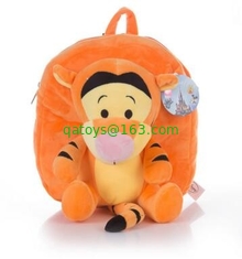Cute Disney Plush Tigger School Backpacks Orange Color For Kid For Promotion