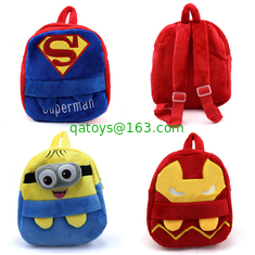 Fashion Lovely Cartoon Kids School Backpacks Personalized Soft Plush , 23cm*21cm*9cm