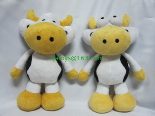 Purple Stuffed Milk Cow Animal Promotional Gifts Toys 8 Inch CE Standard