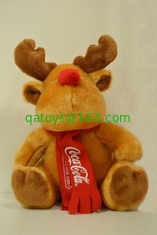 8 Inch Stuffed Promotional Gifts Toys Christmas Moose Reindeer Plush Toys