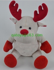 Promotion Gifts Moose Reindeer Custom Plush Toys With 100% PP Cotton Fabric