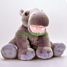 8 Inch Lovely Hippo Animal Plush Toys Promotion Gifts For Holiday Celebration