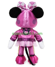 Fashion Disney Plush Toys , Pink Mickey Mouse Disney Roadster Racers Cars Stuffed Animal 30cm