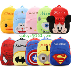 Cartoon Plush Soft Kids School Backpacks Personalized Design  , 23cm*21cm*9cm