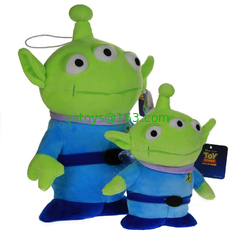 Story 3 Alien Monsters University Disney Plush Toys 12cm And 25cm Blue Color