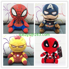 20cm Cute Cartoon Plush Toys Marvel The Avengers Group Stuffed Action Figure