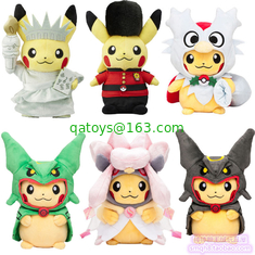 20cm Pocket Monsters Cartoon Stuffed Plush Toys For Vending Crane Machine
