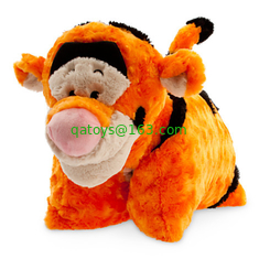 Orange Lovely Disney Tigger Pillow Plush Cushion and Pillow With Plush Tigger Head For Bedding