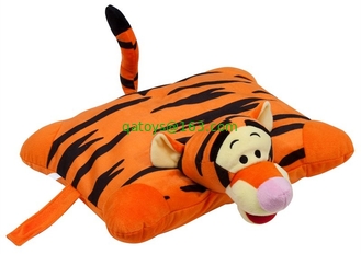 Orange Lovely Disney Tigger Pillow Plush Cushion and Pillow With Plush Tigger Head For Bedding