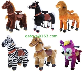 Lovely Amusement Park Equipment Mechanical Pony Kid Ridding On Walking Animal