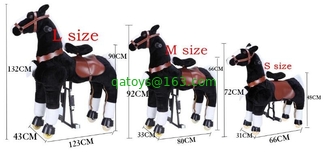 Lovely Amusement Park Equipment Mechanical Pony Kid Ridding On Walking Animal