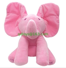 Musical Peek a Boo Elephant Play Hide And Seek Electric Baby Cuddly Plush Toys
