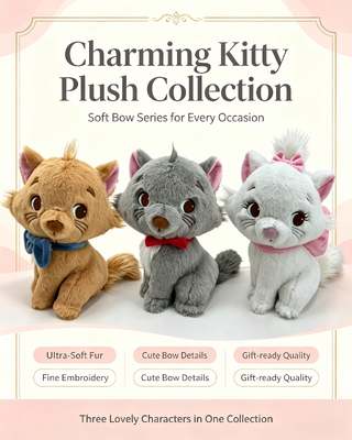 Cute The Aristocats Plush Toy
